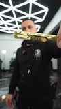 The gold JesseElite Turkish razor in the shop — from Instagram @jesseelite