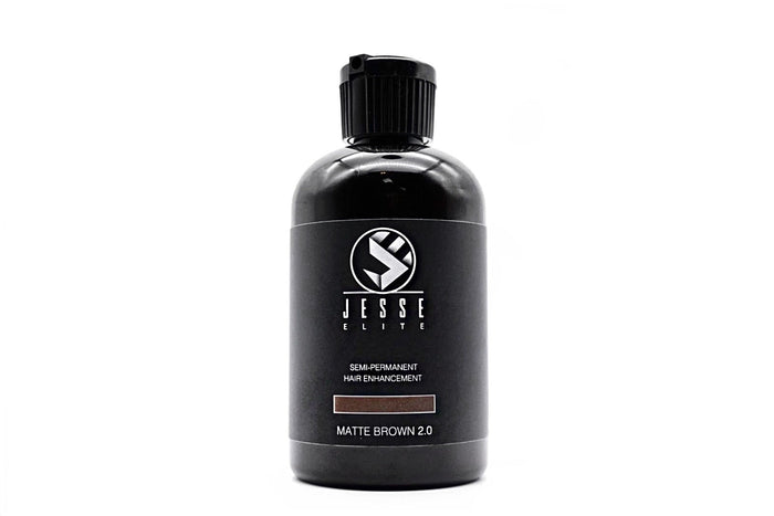 JesseElite Semi-Permanent Matte Brown Hair and Beard Enhancement 3 Pack