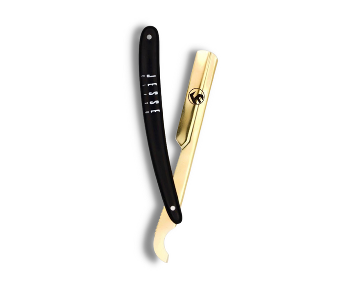 Black & Gold Turkish Straight Razor for Barbers – JesseElite