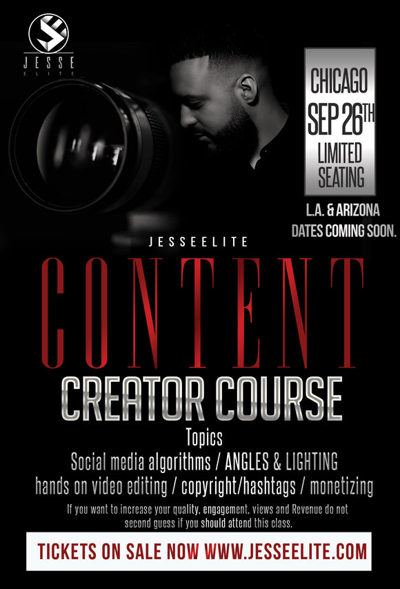 JesseElite Videography Content Creator Course | CHICAGO